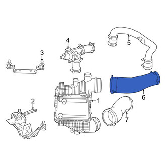 Mercedes-Benz OE - Left Upper Intercooler Pipe