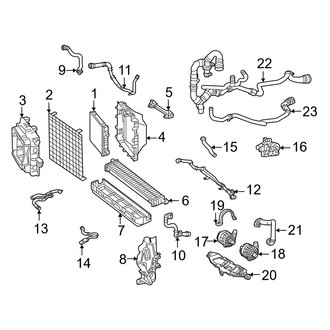 Mercedes-Benz OE - Cooling - Radiator & Components (Auxiliary)