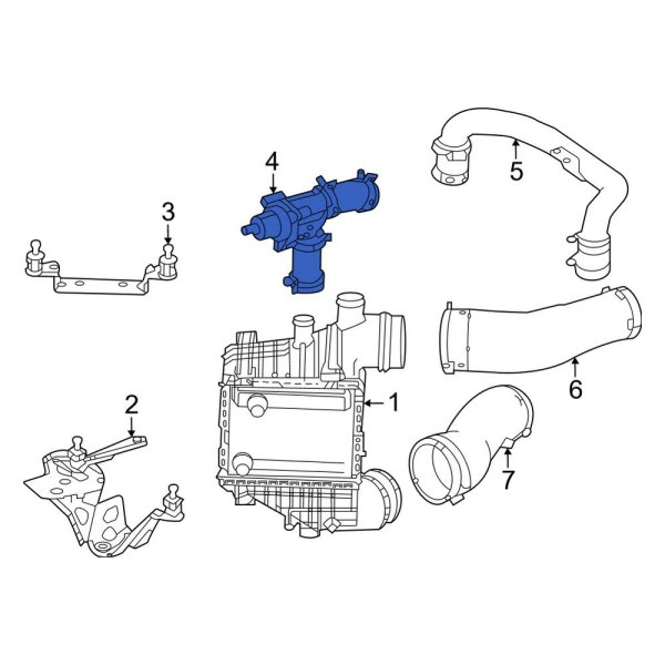 MercedesBenz OE 1780942500 Front Turbocharger Intercooler Bypass Valve
