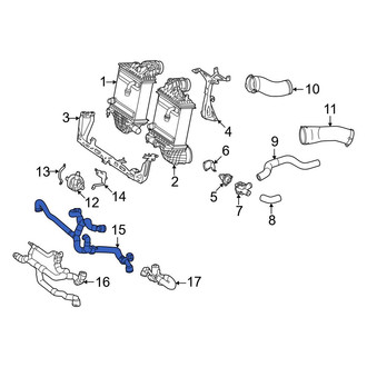 Mercedes-Benz OE - Intercooler Hose