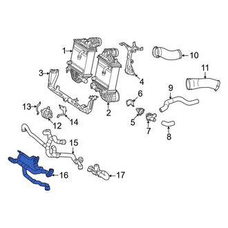 Mercedes-Benz OE - Center Intercooler Hose