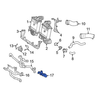 Mercedes-Benz OE - Intercooler Hose