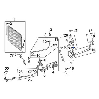 Mercedes-Benz OE - Front A/C Refrigerant Line O-Ring