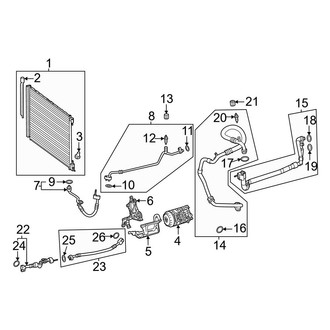 Mercedes-Benz OE - Air Conditioner & Heater - Condenser, Compressor & Lines