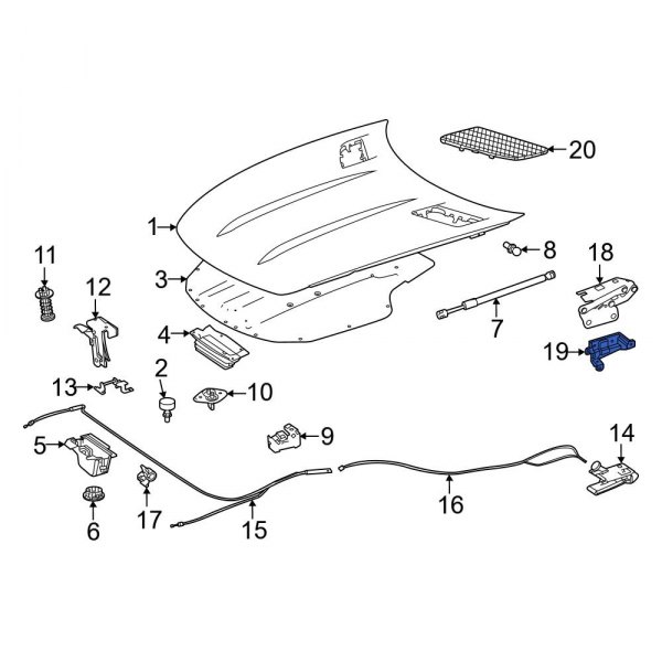 Hood Hinge Bracket