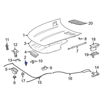 Mercedes-Benz OE - Front Hood Stop Buffer