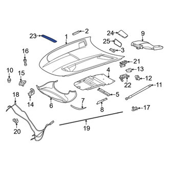 Mercedes-Benz OE - Front Center Hood Vent