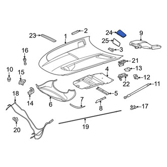 Mercedes-Benz OE - Front Left Hood Vent