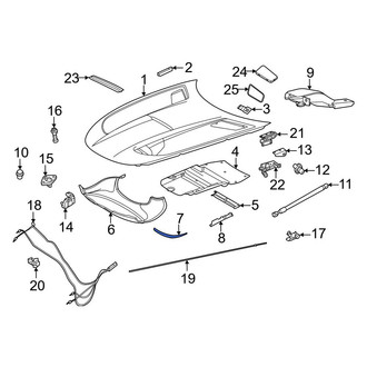 Mercedes-Benz OE - Front Left Hood Vent