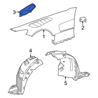 Mercedes-Benz OE - Front Left Fender Liner Support Bracket