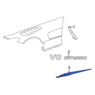 Mercedes-Benz OE - Front Left Fender Molding