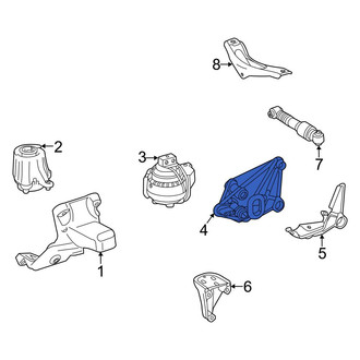 Mercedes-Benz OE - Left Upper Automatic Transmission Mount Bracket