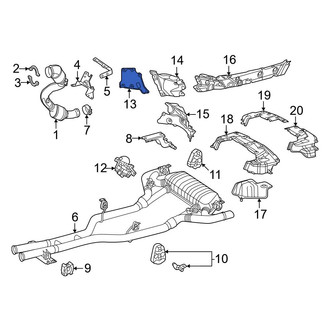 Mercedes-Benz OE - Front Right Floor Pan Heat Shield
