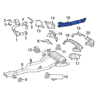 Mercedes-Benz OE - Center Floor Pan Heat Shield