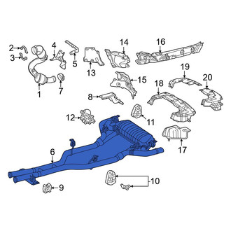 Mercedes-Benz OE - Exhaust Muffler