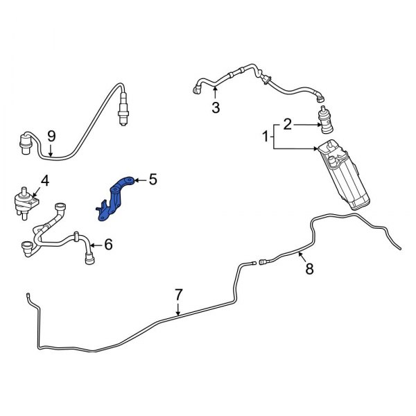 Vapor Canister Purge Solenoid Bracket