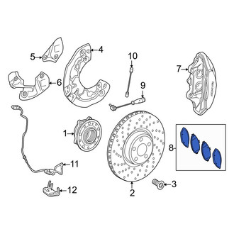 Mercedes-Benz OE - Front Disc Brake Pad Set