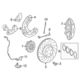 Mercedes-Benz OE - Front Suspension - Brake Components (W/O Ceramic Brakes)