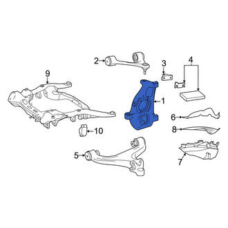 Mercedes-Benz OE - Rear Right Suspension Knuckle