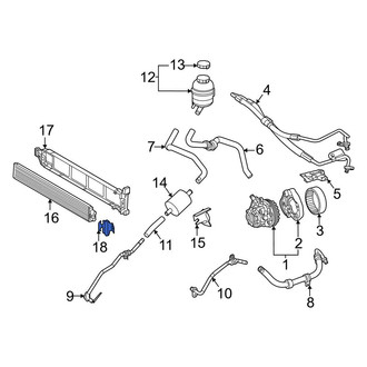 Mercedes-Benz OE - Power Steering Cooler Bracket