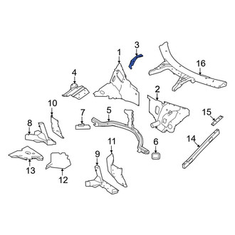 Mercedes-Benz OE - Dashboard Panel Bracket