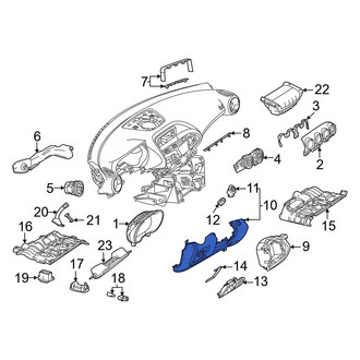 Mercedes-Benz OE - Center Instrument Panel Molding