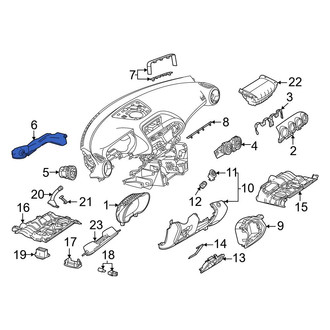 Mercedes-Benz OE - Left Instrument Panel Air Duct