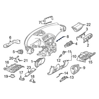 Mercedes-Benz OE - Center Instrument Panel Molding