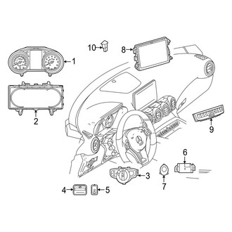 Mercedes-Benz OE - Instrument Panel - Cluster & Switches