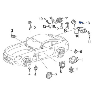 Mercedes-Benz OE - Upper Radio Speaker Bracket