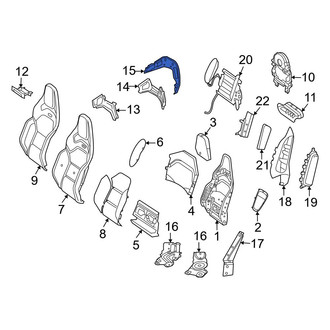 Mercedes-Benz OE - Front Left Outer Headrest Cap