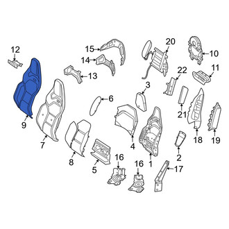 Mercedes-Benz OE - Front Left Seat Back Cushion Cover