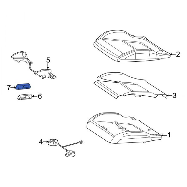 Power Seat Switch Bezel