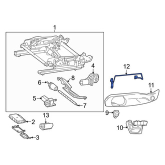 Mercedes-Benz OE - Front Right Seat Track Cover Bracket