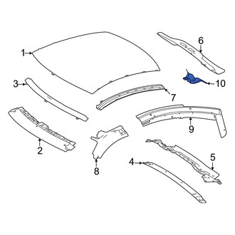 Mercedes-Benz OE - Left Roof Side Rail Bracket