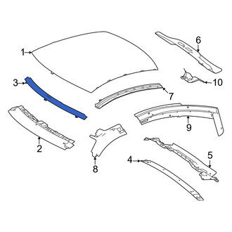 Mercedes-Benz OE - Front Inner Roof Header Panel