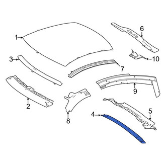 Mercedes-Benz OE - Rear Roof Header Panel