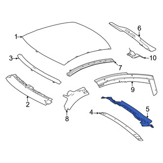 Mercedes-Benz OE - Rear Inner Roof Header Panel