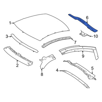 Mercedes-Benz OE - Rear Outer Roof Header Panel