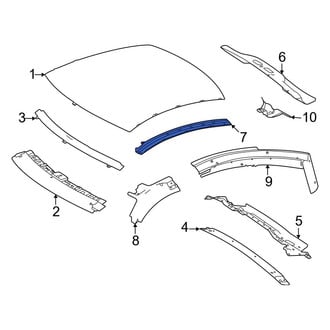 Mercedes-Benz OE - Right Roof Side Rail