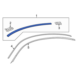 Mercedes-Benz OE - Left Roof Drip Molding
