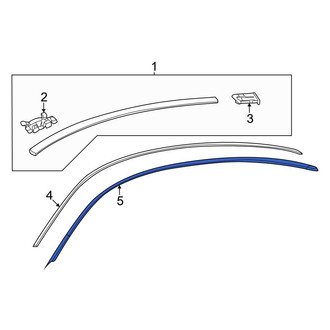 Mercedes-Benz OE - Left Roof Panel Weatherstrip