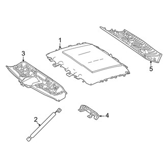Mercedes-Benz OE - Roof - Interior Trim (W/O Panoramic Headliner & Components), (Hatchback)