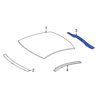 Mercedes-Benz OE - Rear Roof Header Panel