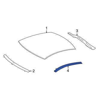 Mercedes-Benz OE - Left Roof Side Rail