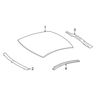 Mercedes-Benz OE - Roof & Components (With Panoramic), (Hatchback)