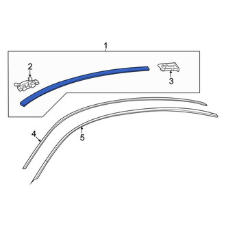 Mercedes-Benz OE - Right Roof Drip Molding