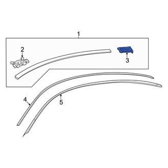 Mercedes-Benz OE - Left Roof Drip Molding Cap