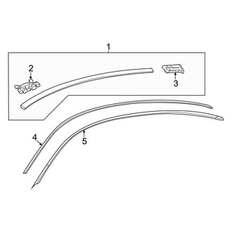 Mercedes-Benz OE - Roof - Exterior Trim (With Panoramic), (Hatchback)