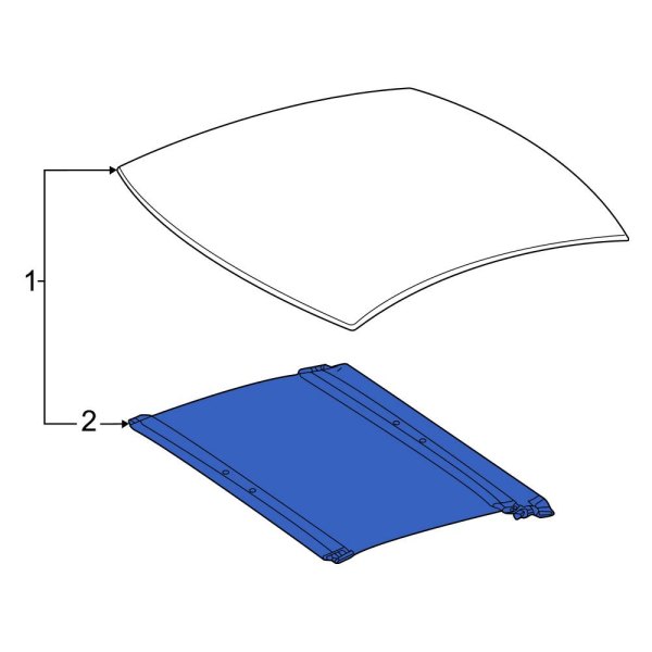 MercedesBenz OE 1908100000 Sunroof Cover